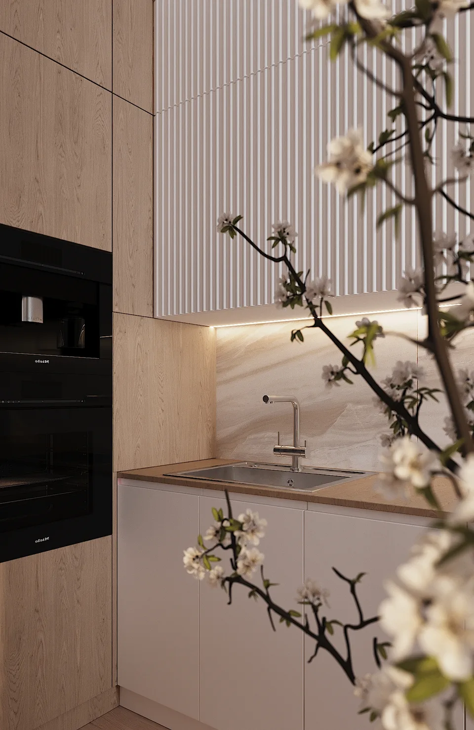 Apartment · 430 sq ft interior design — Terracotta & Oak, photo 3 of 15