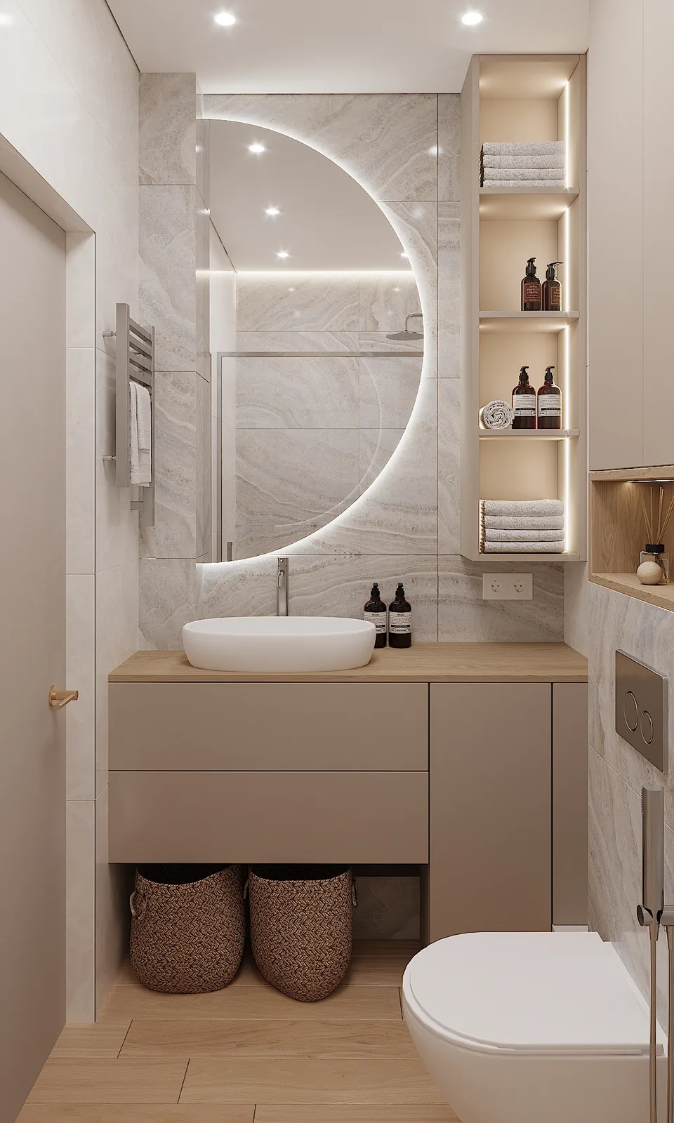 Apartment · 430 sq ft interior design — Terracotta & Oak, photo 7 of 15