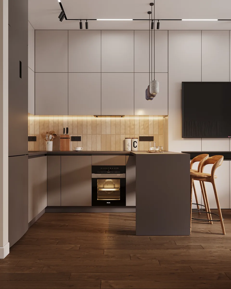 Apartment · 540 sq ft interior design — Rust & Walnut, photo 5 of 22