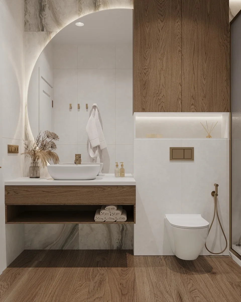Apartment · 860 sq ft interior design — Champagne Marble, photo 2 of 16