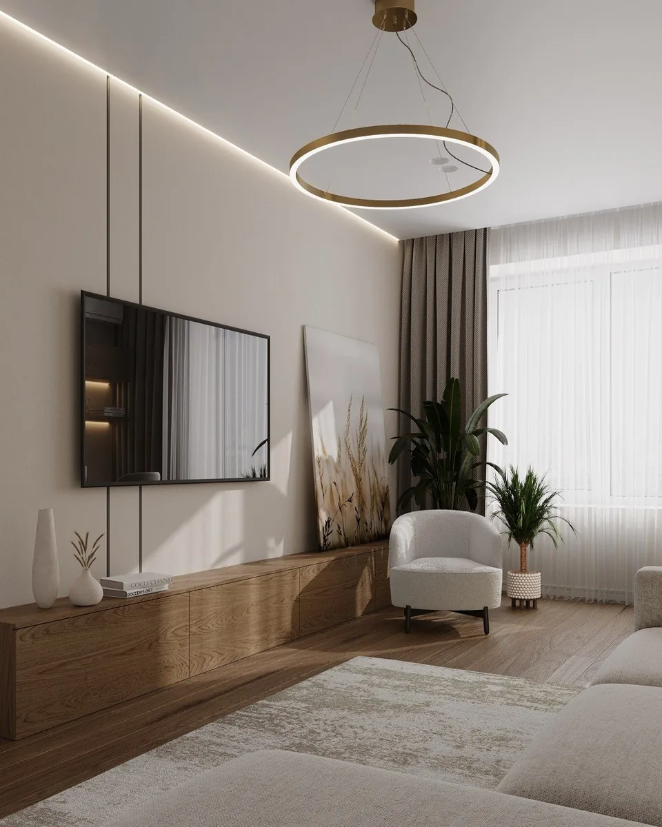 Apartment · 860 sq ft interior design — Champagne Marble, photo 11 of 16