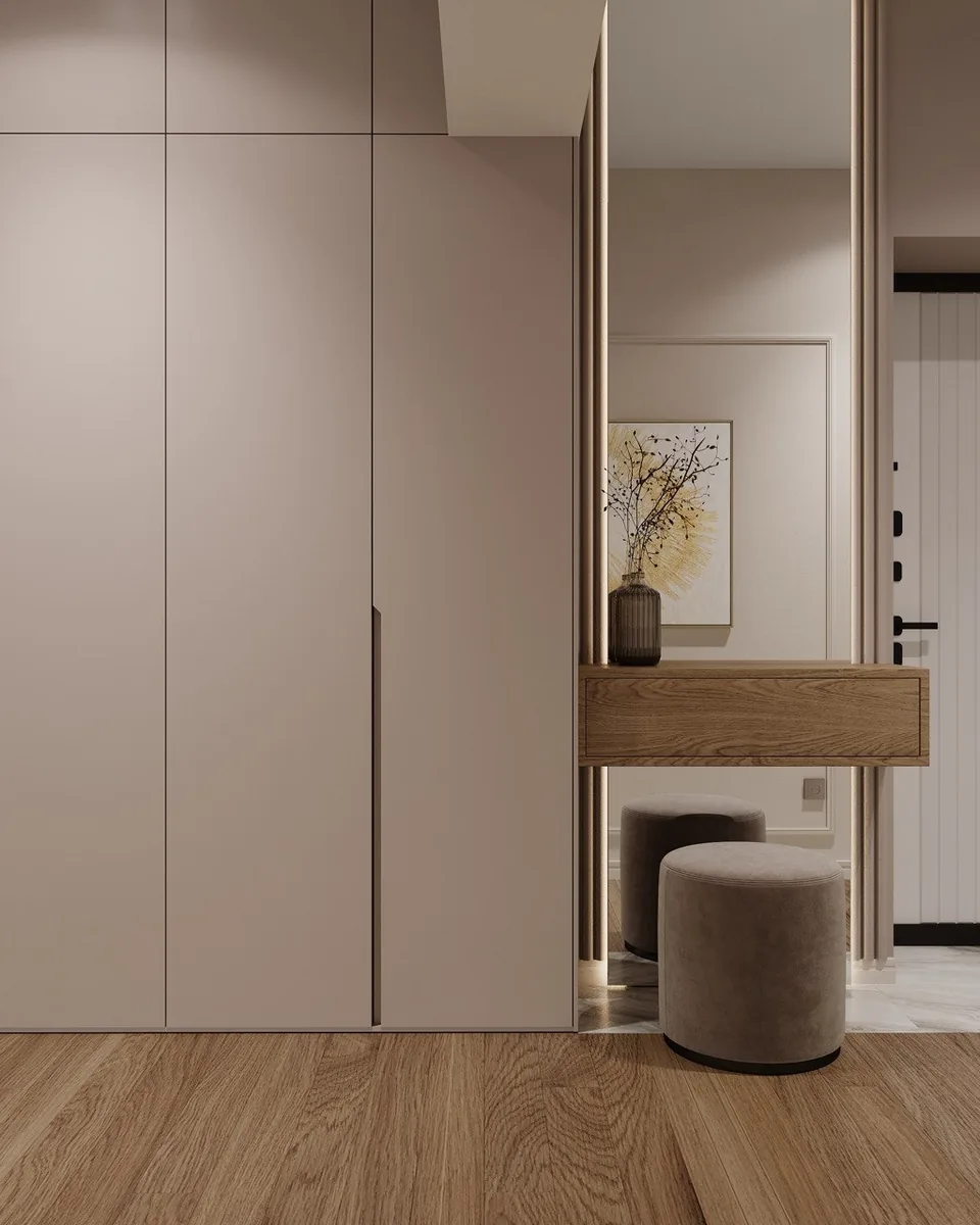 Apartment · 860 sq ft interior design — Champagne Marble, photo 16 of 16