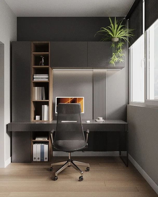 Apartment · 1,130 sq ft interior design — Graphite Loft, photo 3 of 30