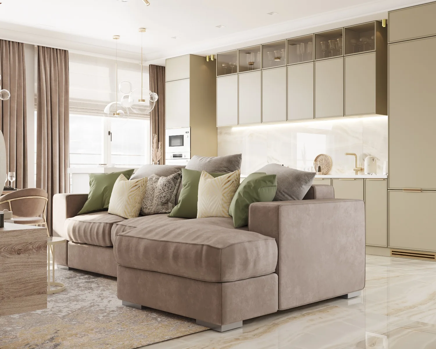 Apartment · 1,510 sq ft interior design — Blush & Pearl
