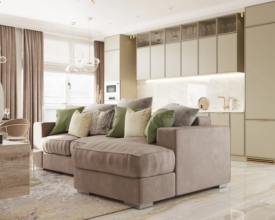 Apartment · 1,510 sq ft interior design — Blush & Pearl