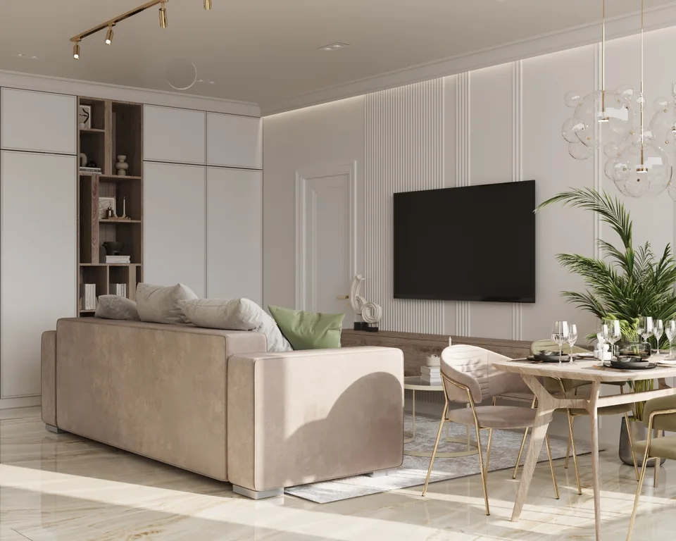 Apartment · 1,510 sq ft interior design — Blush & Pearl, photo 3 of 35