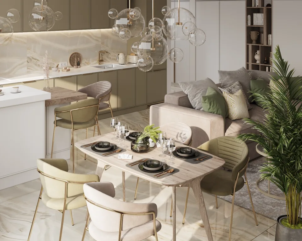 Apartment · 1,510 sq ft interior design — Blush & Pearl, photo 7 of 35