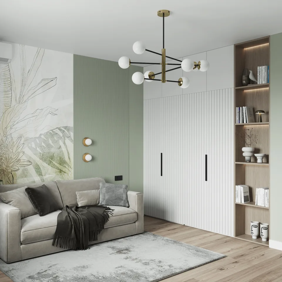 Apartment · 1,510 sq ft interior design — Olive & Charcoal, photo 16 of 18