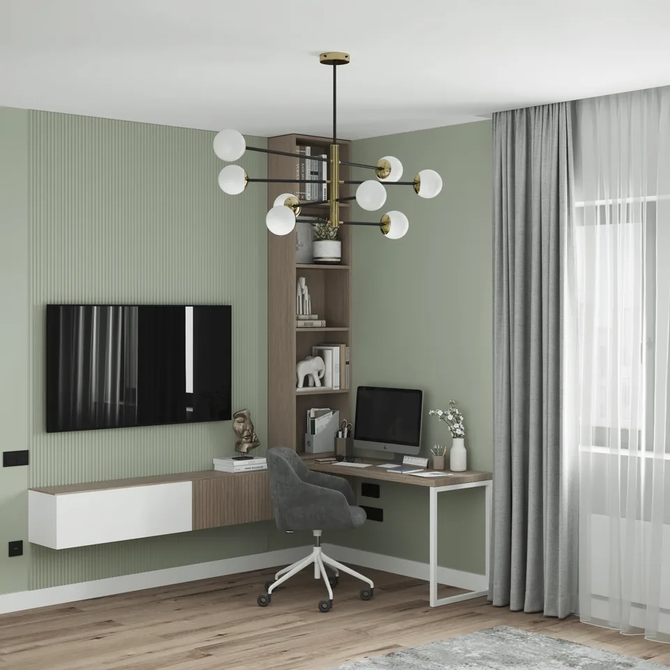 Apartment · 1,510 sq ft interior design — Olive & Charcoal, photo 17 of 18