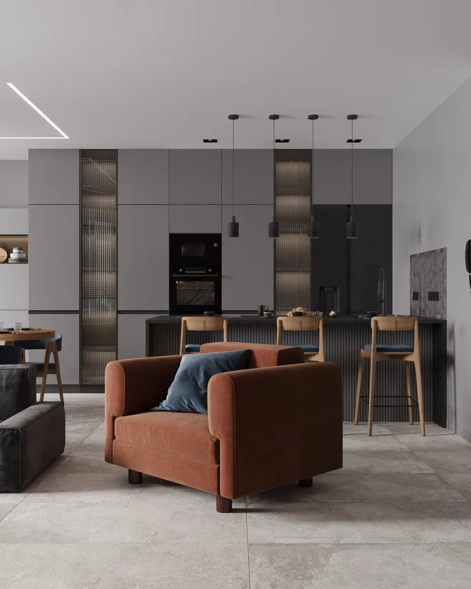 Apartment · 1,720 sq ft interior design — Stone & Navy, photo 6 of 44