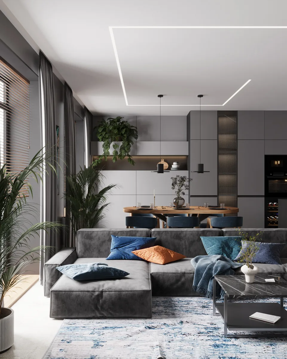 Apartment · 1,720 sq ft interior design — Stone & Navy, photo 10 of 44